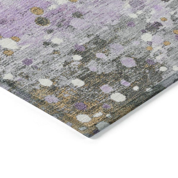 Chantille Machine Washable Indoor/Outdoor Abstract ACN2007 Lavender 3 ft. x 5 ft. Area Rug