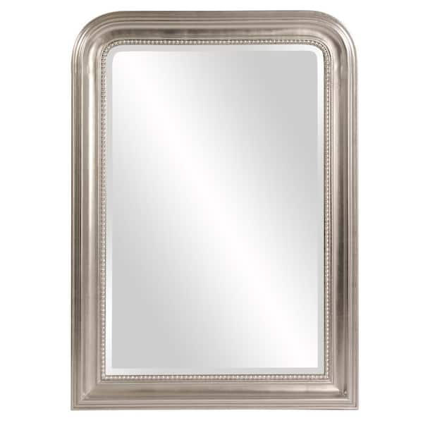 Marley Forrest Medium Arch Bright Silver Beveled Glass Contemporary Mirror (30.5 in. H x 42 in. W)