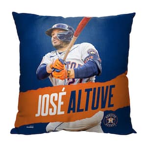 MLB Astros 23 Jose Altuve Printed Polyester Throw Pillow 18 X 18