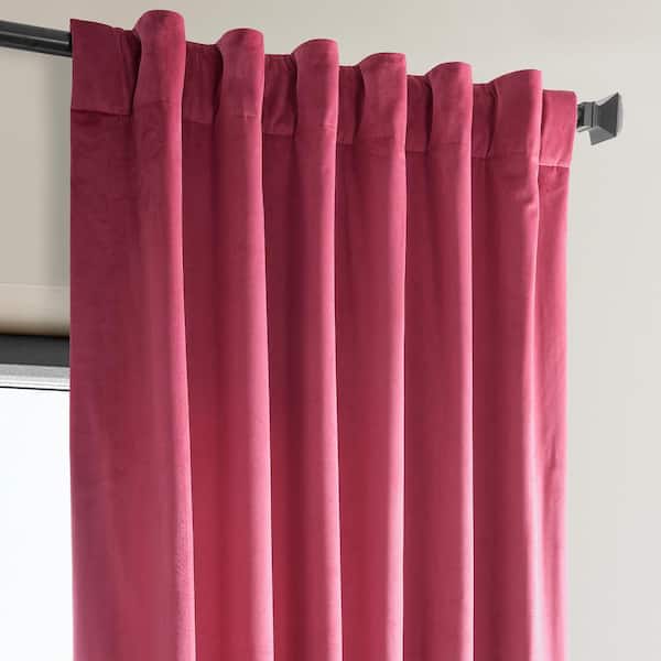 Exclusive Fabrics & Furnishings Dark Pink Heritage Plush Velvet