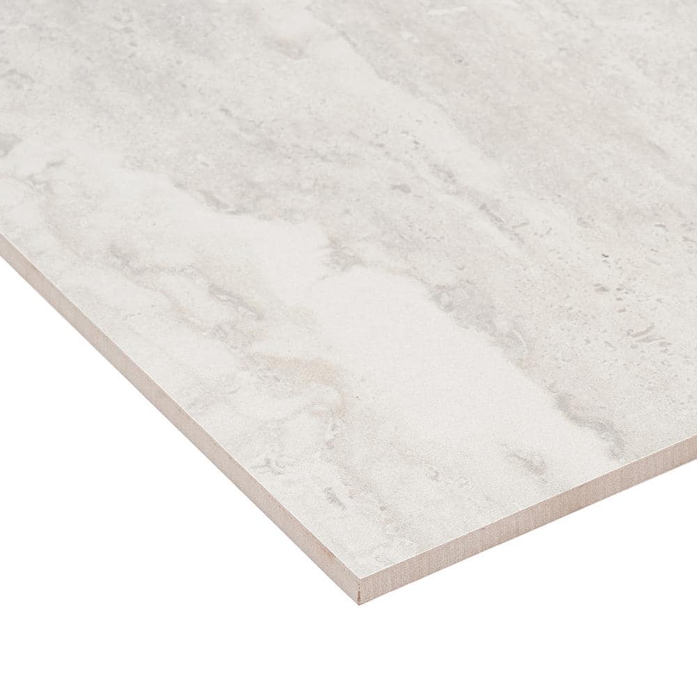 Large White Matte Porcelain Rectangular Wall and Floor Tile
