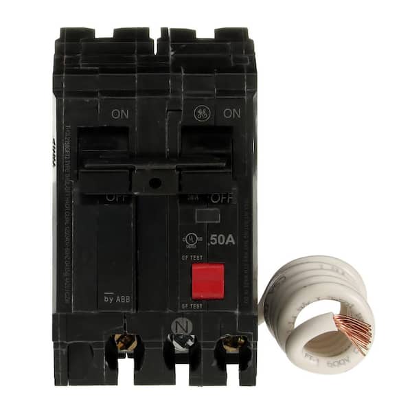 50 Amp 240-Volts Double Pole Ground Fault Breaker with Self-Test