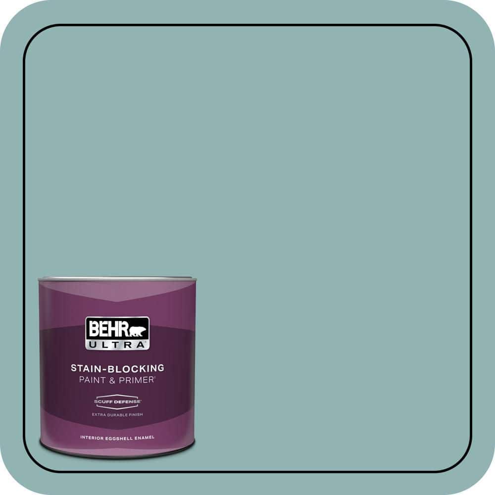 1 qt. #BIC-24 Artful Aqua Extra Durable Eggshell Enamel Interior Paint & Primer price history on PriceWatchPro