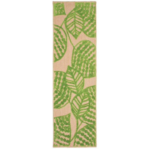 Mali Green 2 ft. x 8 ft. Outdoor Runner Rug