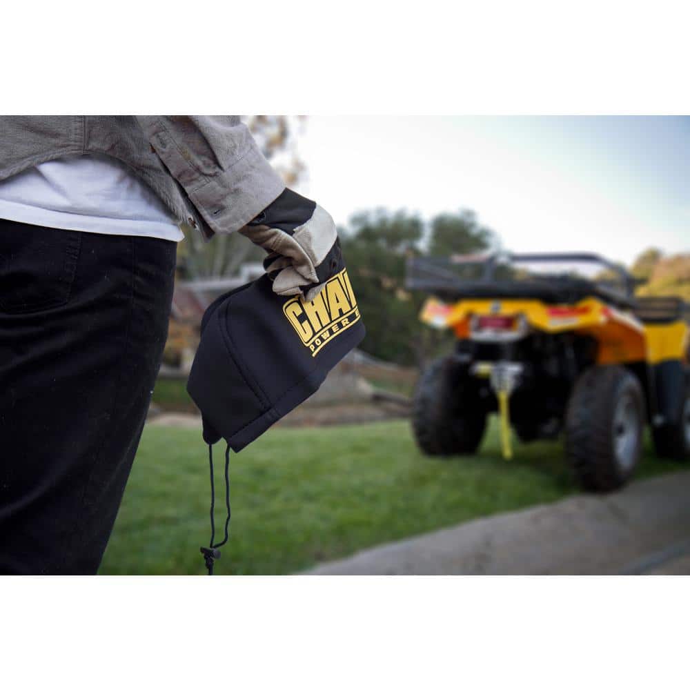 Champion Black Neoprene Weather-Resistant Winch Cover for 4000-5000 lb