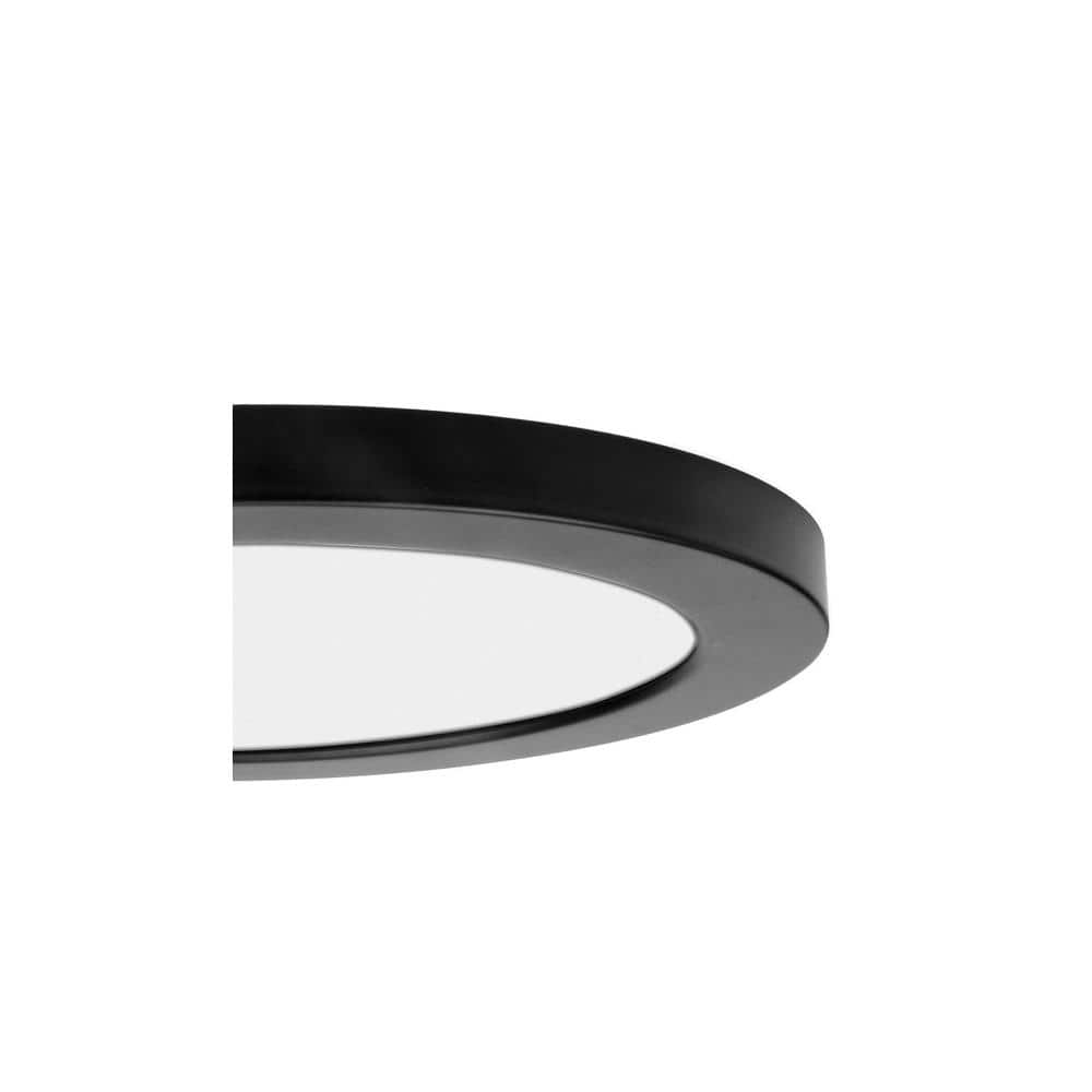 ModPLUS Black Acrylic LED Flush Mount Ceiling Light