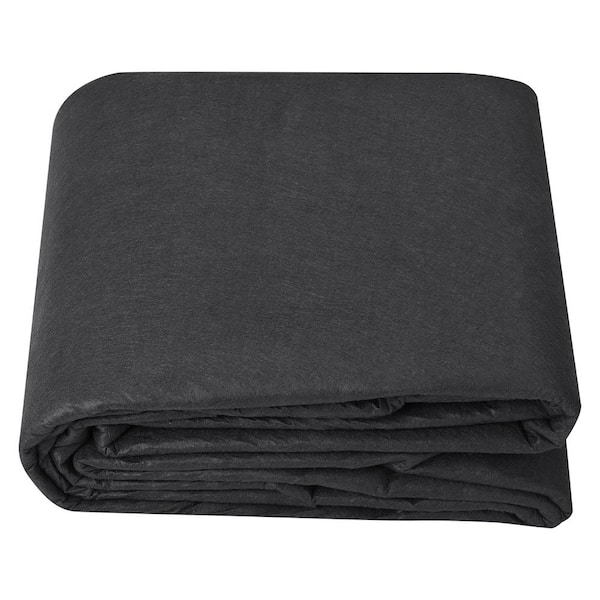 Non-Woven Geotextile Fabric 15 ft. x 20 ft. 4 oz. Landscape Weed Barrier Driveway Fabric Ground Cover French Drain