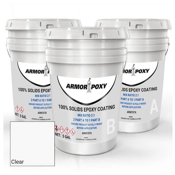 15 Gal. Clear Gloss 2-Part Epoxy Interior Concrete Basement and Garage Floor Paint