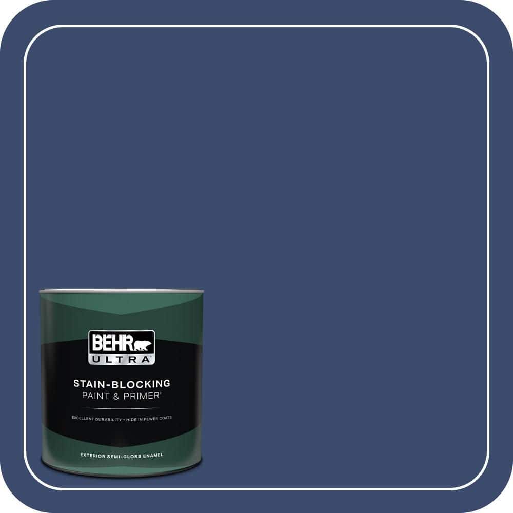 1 qt. #S-H-610 Mountain Blueberry Semi-Gloss Enamel Exterior Paint & Primer price history on PriceWatchPro
