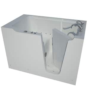 Nova Heated 5 ft. Walk-In Air Jetted Tub in White with Chrome Trim