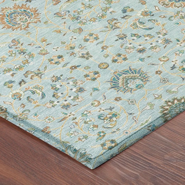 Chantille Machine Washable Indoor/Outdoor Abstract ACN2758 Sky 10 ft. x 14 ft. Area Rug