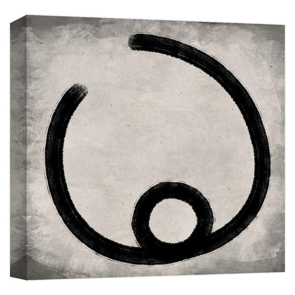 PTM Images ''Brush Curve 10'' Canvas Abstract Wall Art 15 in. x 15 in.