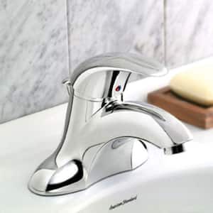 Reliant 4 in. Centerset Single-Handle Low Arc Bathroom Faucet with Speed Connect Drain in Chrome