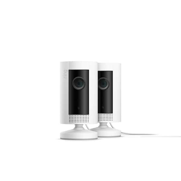 Ring Indoor Cam - Compact Plug-In Smart Security Wifi Video Camera with 2-Way Talk, Night Vision, White, 2-Pack