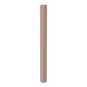 Stair Parts 60 in. x 3-1/4 in. Unfinished Hemlock Craftsman Solid Core Box Newel Post for Stair Remodel