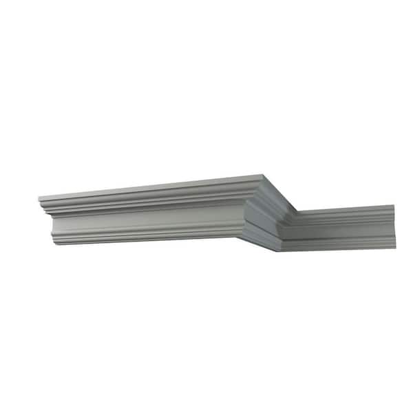Ekena Millwork Rayne 2.625 in. D x 3.5 in. W x 12 in. L Polyurethane Crown Moulding Sample