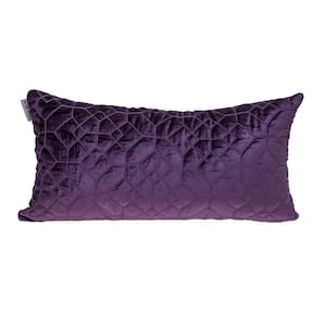 Sora Transitional Purple Throw Pillow