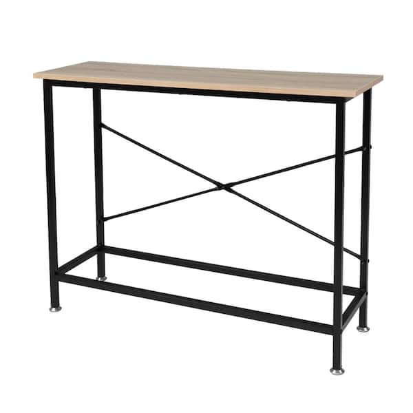 Outopee 41.34 in. Oak Standard Rectangle MDF Console Table
