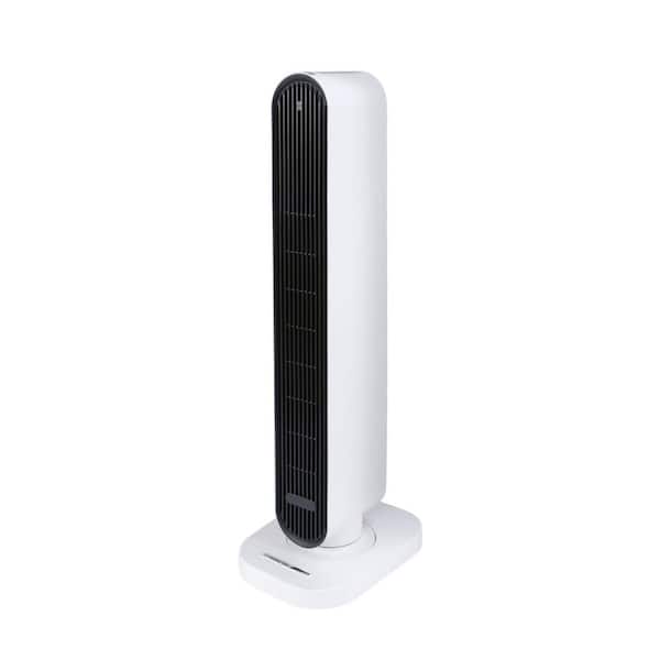 JESHUA 32 in. Electric Space Heater, 1500-Watt Whole Room Tower Space Heater with Remote, Overheating Protection, White