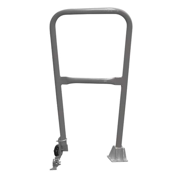 Vestil 2 ft. L Gray Semi Gloss Steel Dock Safety Swing Gate