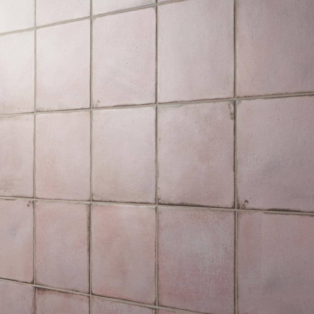 Coronado 8" x 8" Matte Pink Porcelain Tile