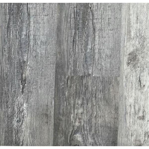 Deco Products White Grey Vinyl Plank Sample