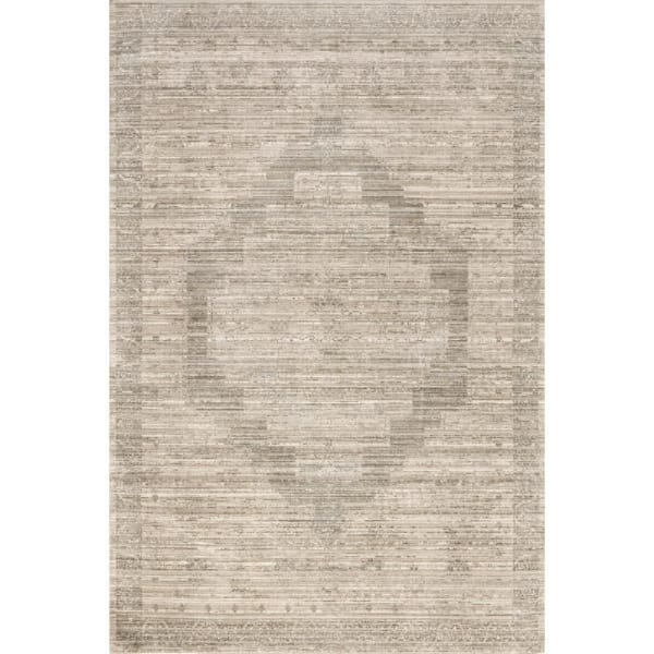 Beige 3 ft. x 5 ft. Anzlie Faded Washable Outdoor Area Rug