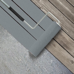 1 gal. #PFC-57 Silver Spur Textured Low-Lustre Enamel Interior/Exterior Porch and Patio Anti-Slip Floor Paint