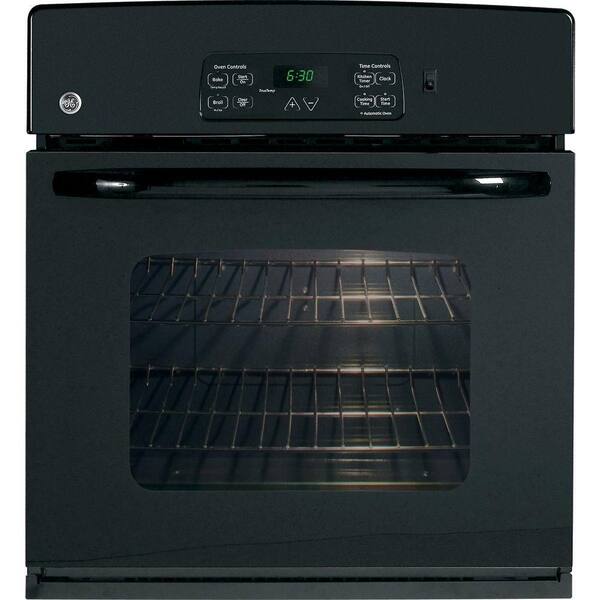 GE 27 in. Electric Single Wall Oven in Black