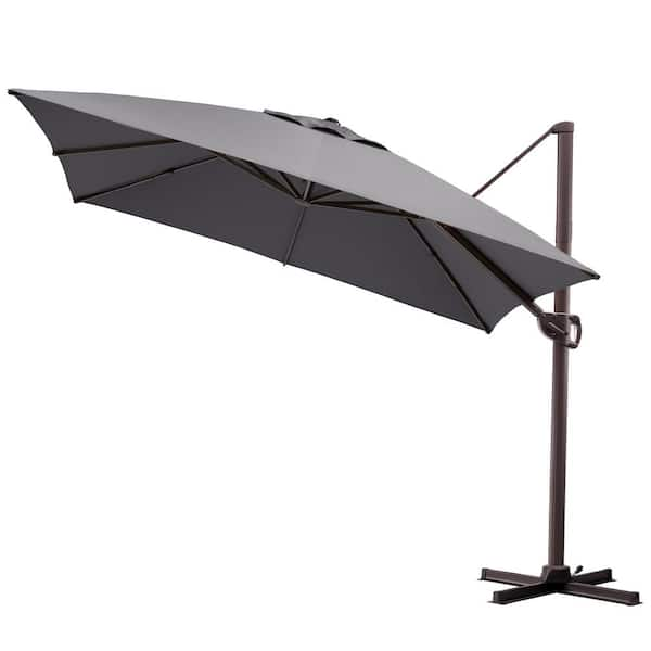 Reviews For Pellebant Ft X Ft Outdoor Rectangular Heavy Duty Rotation Cantilever