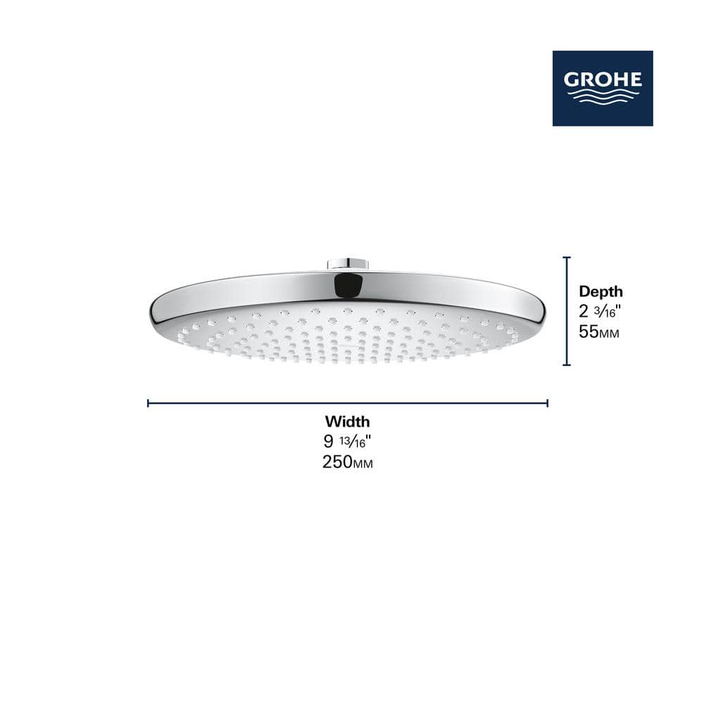 Tempesta 10-Inch Chrome Rain Shower Head