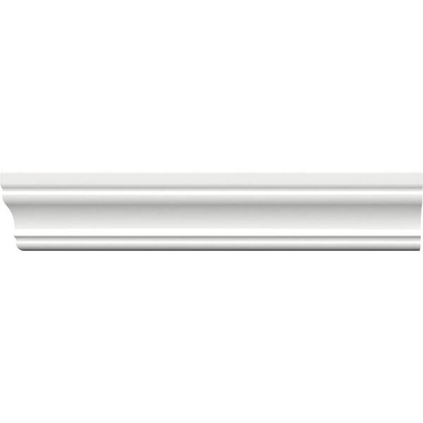Ekena Millwork 2-1/4 in. x 5/8 in. x 84 in. Colonial Casing Moulding, PVC