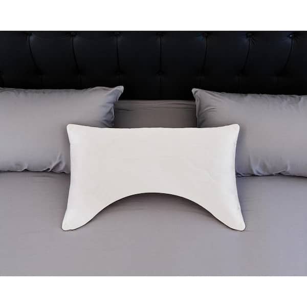 Cotton Wool Hypoallergenic Ergonomic Standard Size Bed Pillow