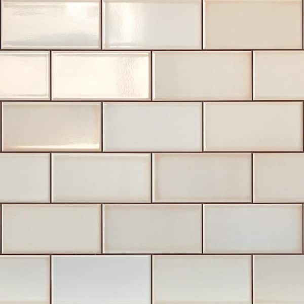 Ivy Hill Tile Magnitude White 4 in. x 8 in. x 7.5mm Polished Ceramic Subway Wall Tile (68 pieces / 14.63 sq. ft. / box)