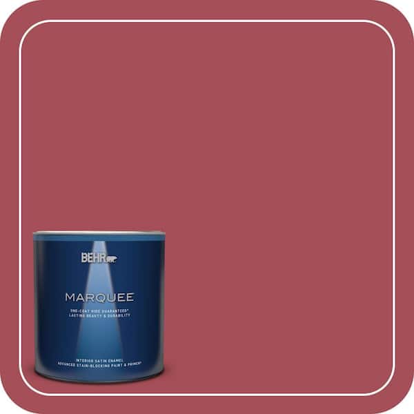 BEHR MARQUEE 1 qt. Home Decorators Collection #HDC-FL15-02 Cranberry Jam Satin Enamel Interior Paint & Primer