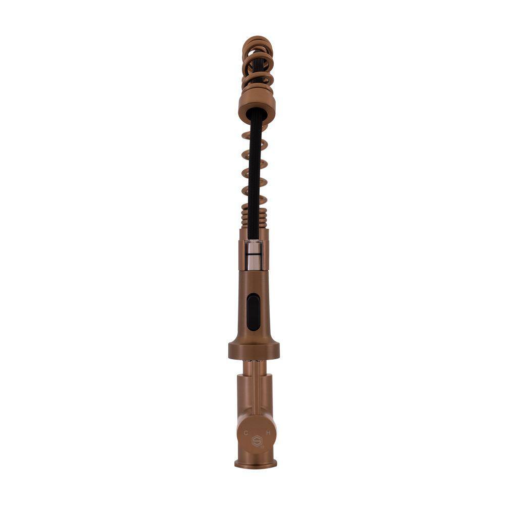 Copper Stainless Steel Pull Down Kitchen Faucet with Spray