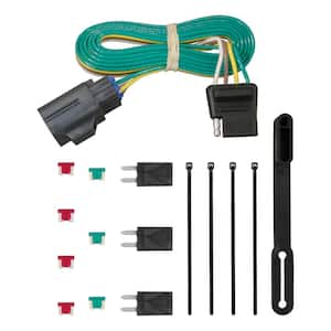 Custom Vehicle-Trailer Wiring Harness, 4-Flat, Select Traverse, Acadia, Enclave, OEM Tow Package Required, T-Connector