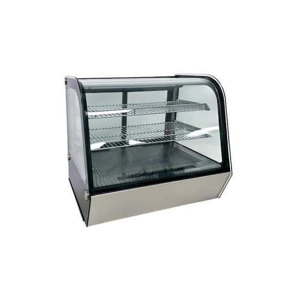 Elite Kitchen Supply 27.5 in. 4.2 cu. ft. Countertop Bakery Refrigerated Display Case NSF EW23R Black