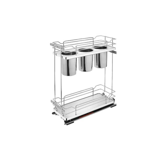 Rev-A-Shelf 8 in. Two-Tier Utility Organzier with Soft-Close