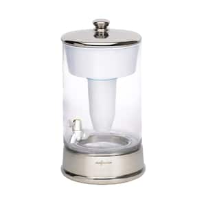 40-Cup Glass Water Filter Pitcher Carafe in Clear