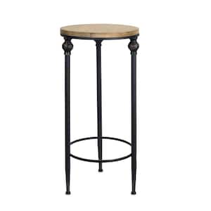 12 in. Brown Solid Wood End Table