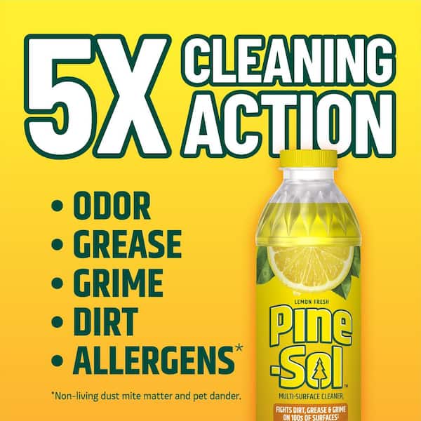 Pine-Sol 80 oz. Lemon All-Purpose Cleaner 10041294601624 - The