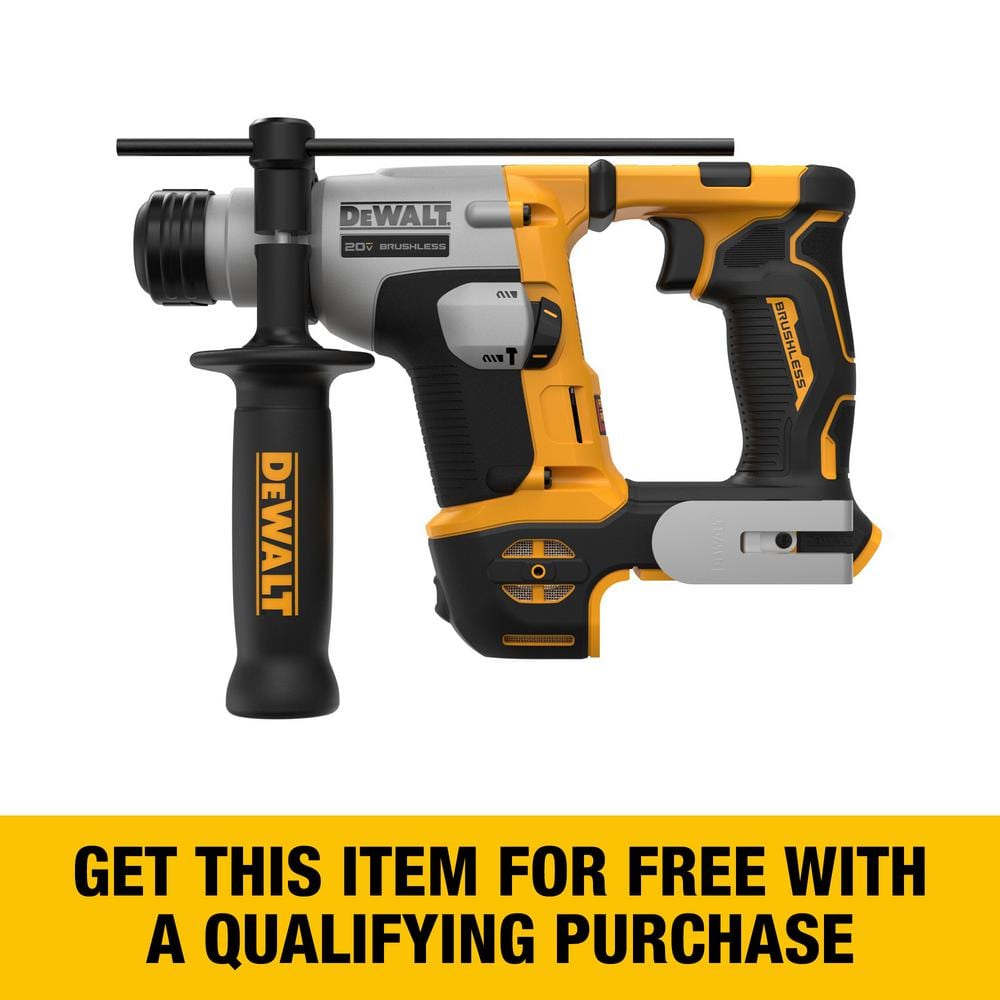 DEWALT ATOMIC 20V MAX Cordless Brushless Ultra Compact 5 8 in. SDS Plus Hammer Drill Tool Only DCH172B The Home Depot