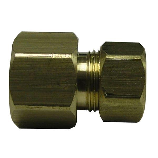 Sioux Chief 3/8 in. x 3/8 in. Brass Compression x Fine Thread Female Flare Adapter