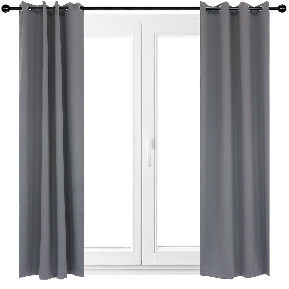 Sunnydaze Decor 2 Indoor/Outdoor Blackout Curtain Panels with Grommet