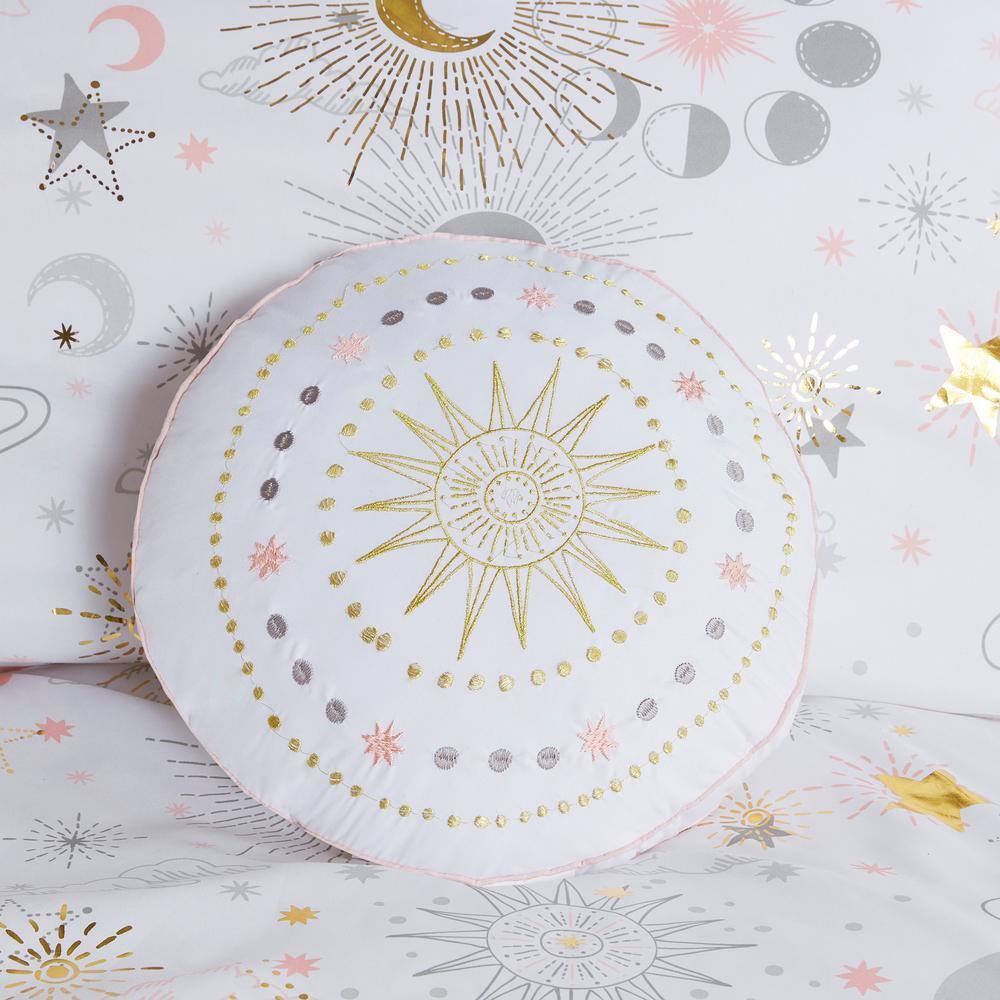 Blush and Gold Starry Sky Twin Comforter Set