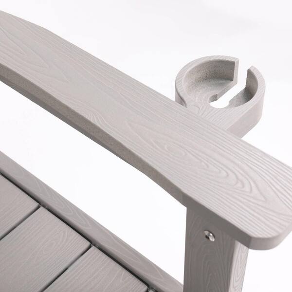 1-Piece 43.3 in. W x 25.19 in. D x 36.81 in. H Light Gray
