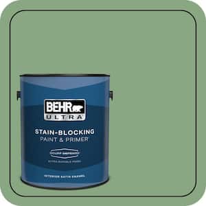 1 gal. #M400-5 Baby Spinach Extra Durable Satin Enamel Interior Paint & Primer