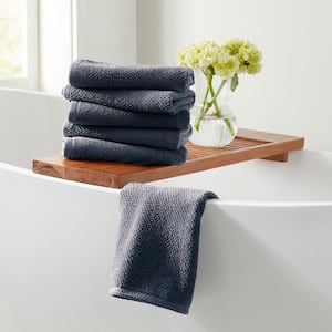 FRESHFOLDS Forest Green 6-Pack Cotton Quick-Dry Hand Towel Set