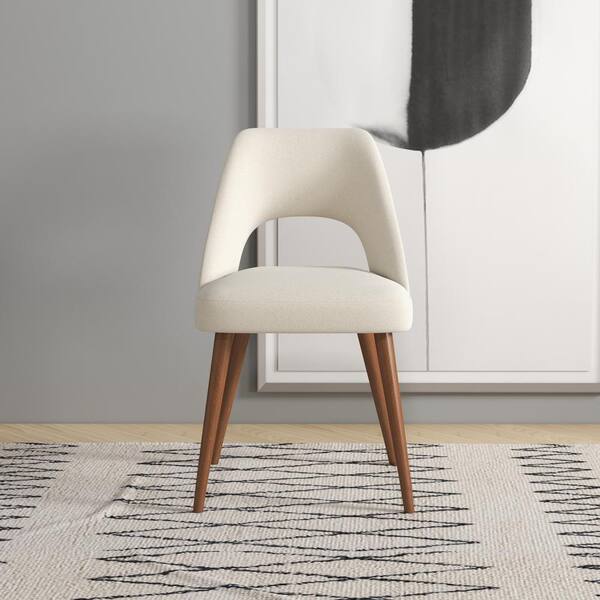 Single upholstered best sale dining chair